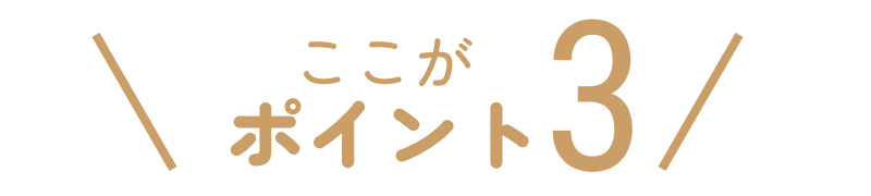 ここがポイント